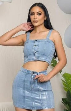 Jean 2 piece on sale outfit